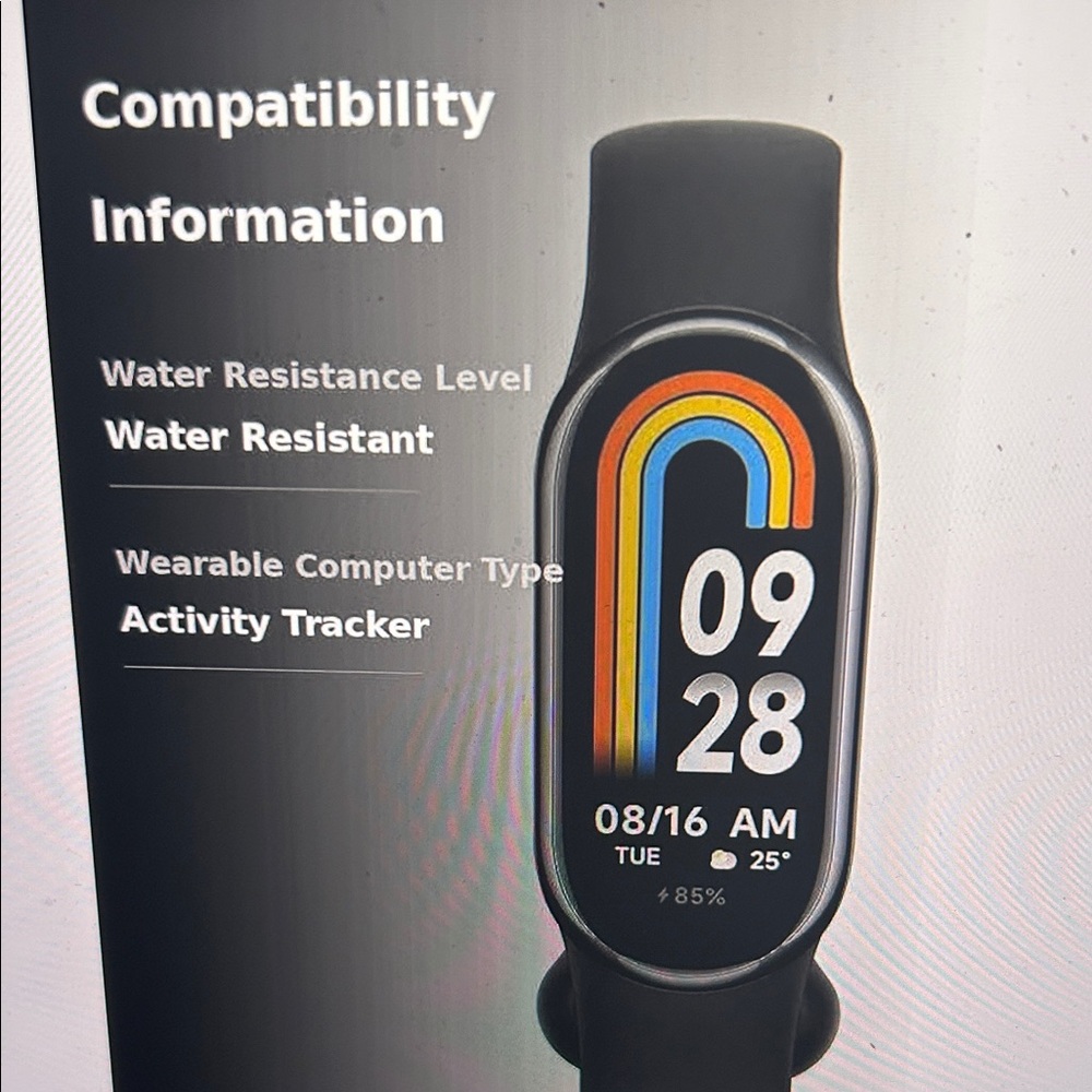 Smart Band 8 Black Fitness Tracker - Picture 4 of 5